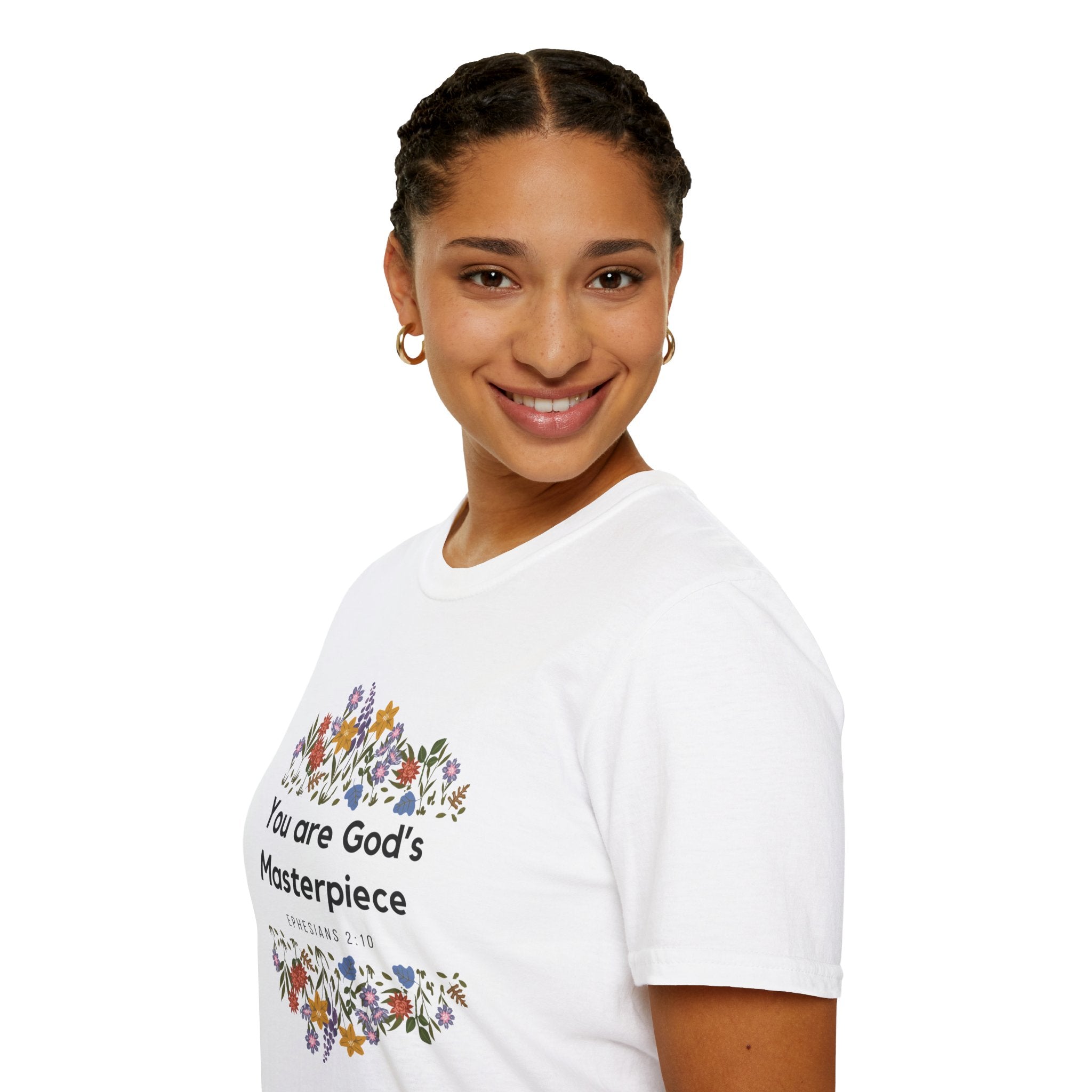 You are God's Masterpiece Floral T-Shirt