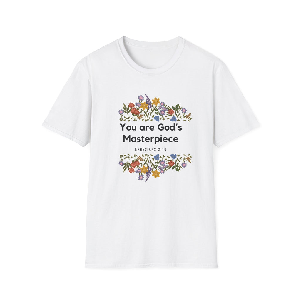 You are God's Masterpiece Floral T-Shirt